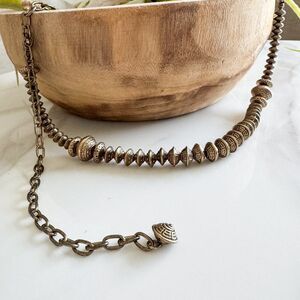 Vintage Chico’s Metal Statement Belt 50" NWT